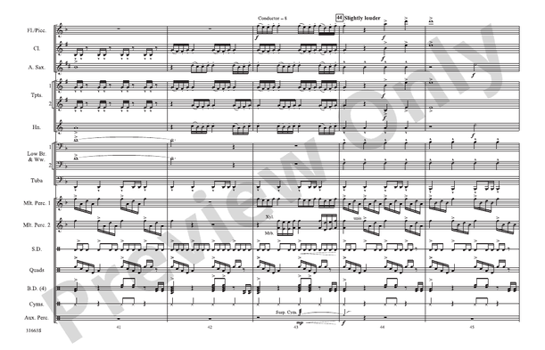 The Dark Knight – Marching Band Conductor Score & Parts (Digital Download)