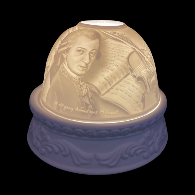 White Tealight Mozart