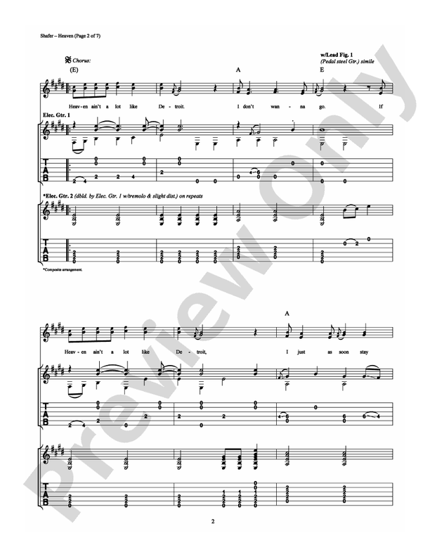 Heaven - Guitar TAB (Digital Download)