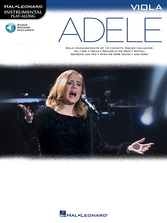 Adele Instrumental Playalong - Viola/Audio Access Online Hal Leonard 159659