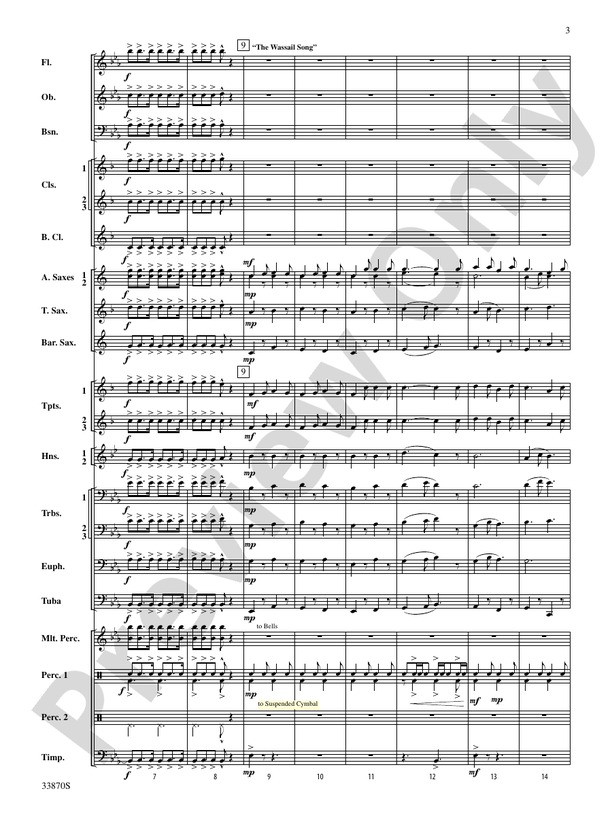 Carols of the Season - Concert Band Conductor Score & Parts (Digital Download)