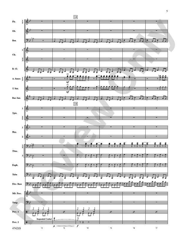 Meat Loaf---The Hits - Concert Band Conductor Score & Parts (Digital Download)