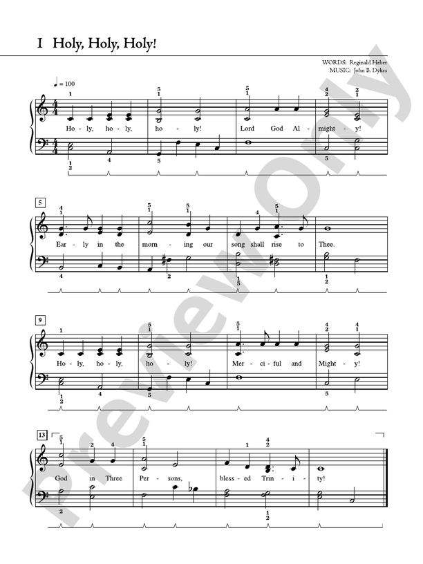 The Piano Student's Hymnal: 30 Hymns - Piano (Digital Download)