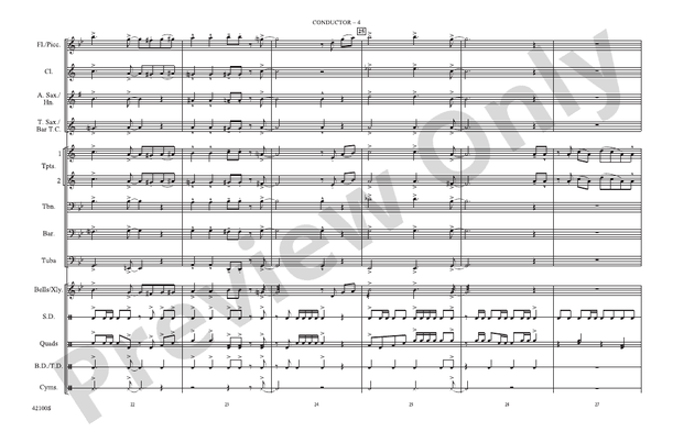 The Jazz Police – Marching Band Conductor Score & Parts (Digital Download)