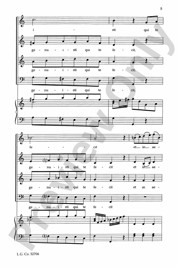Beata Es Virgo Maria – SATB Choral Octavo (Digital Download)