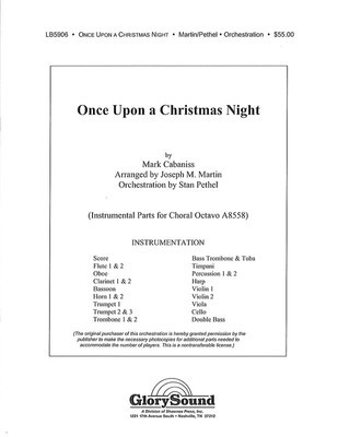 Once Upon a Christmas Night - Mark Cabaniss - Joseph M. Martin Shawnee Press Score/Parts