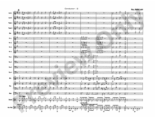 Hola, Senor Loco! - Jazz Ensemble Conductor Score & Parts (Digital Download)