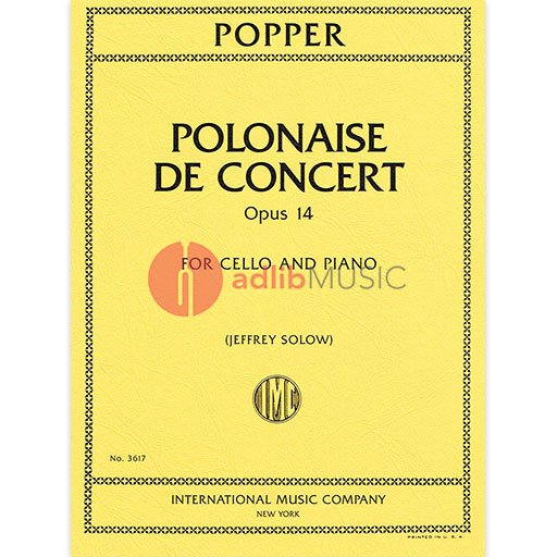 Popper - Polonaise de Cocnert Op14 - Cello IMC IMC3617
