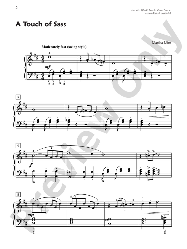 Premier Piano Course, Jazz, Rags & Blues 4 (Digital Download)