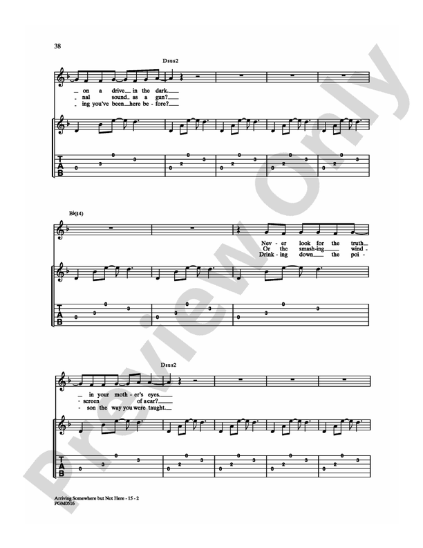 Arriving Somewhere But Not Here - Guitar TAB (Digital Download)