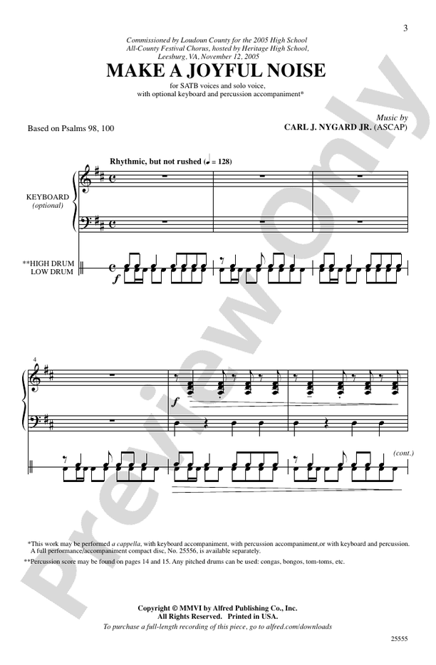 Make a Joyful Noise - Carl J. Nygard - SATB Choral Octavo (Digital Download)