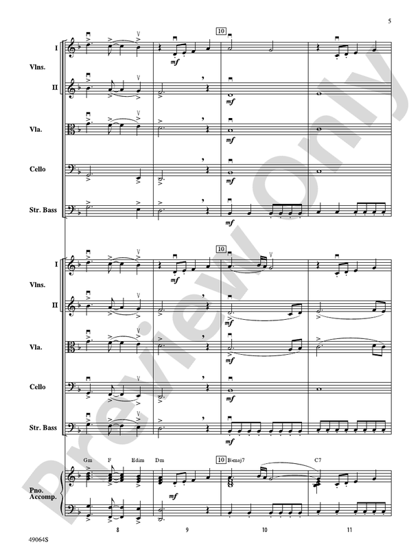 Wood's Bolero - String Orchestra Conductor Score & Parts (Digital Download)