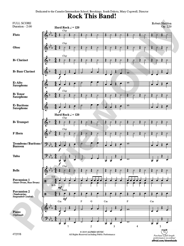 Rock This Band! - Concert Band Conductor Score & Parts (Digital Download)