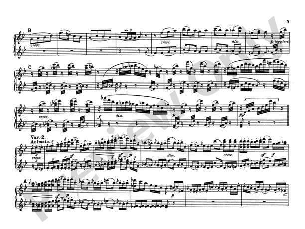 Mendelssohn - Op. 83a & Op. 98 - 1 Piano, 4 Hands (Digital Download)