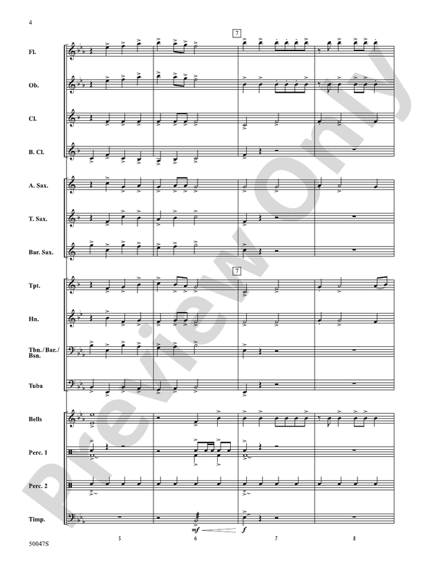Off the Line! - Concert Band Conductor Score & Parts (Digital Download)