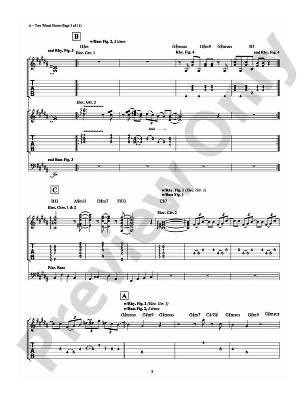 Two Wheel Horse - Guitar TAB (Digital Download)