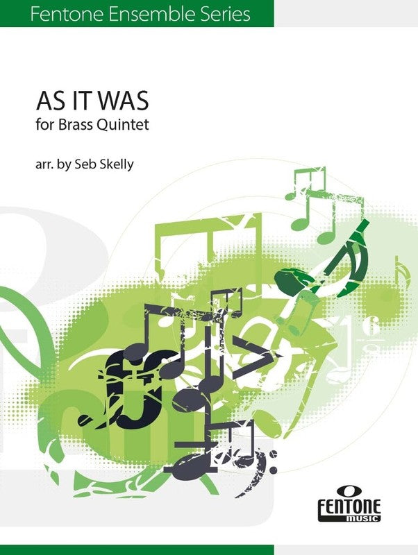 Harry Styles - As It Was - Brass Quintet Score/Parts arranged by Skelly Fentone F1020070