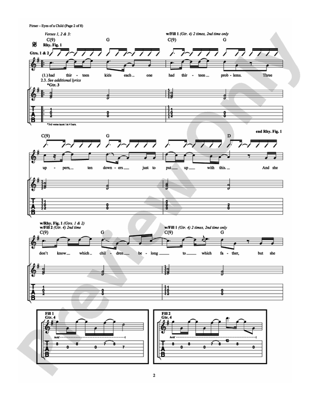 Eyes of a Child - Guitar TAB (Digital Download)