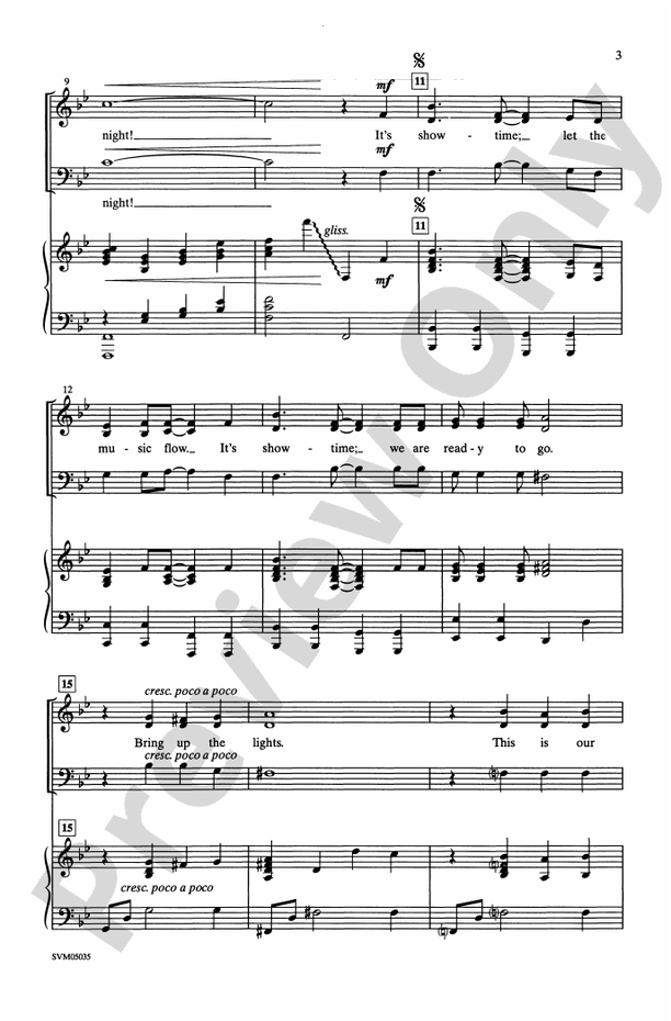 It's Showtime! – 3-Part Mixed Choral Octavo (Digital Download)