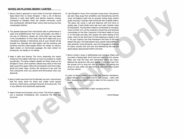 Movin' Uptown - Jazz Ensemble Conductor Score & Parts (Digital Download)