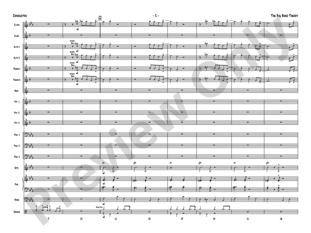 The Big Band Theory - Jazz Ensemble Conductor Score & Parts(Digital Download)
