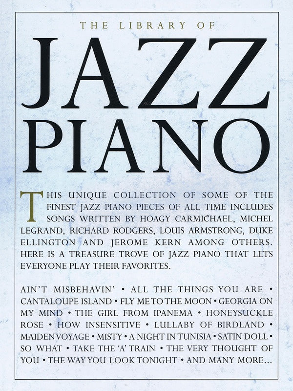 The Library of Jazz Piano - Spiral Bound 232520