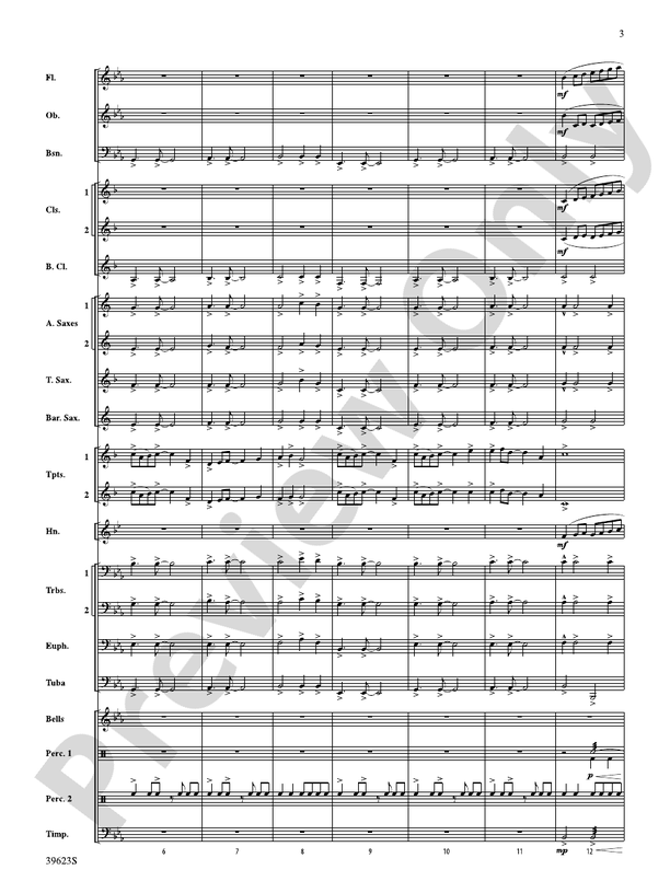 Beyond the Riverbend - Concert Band Conductor Score & Parts (Digital Download)