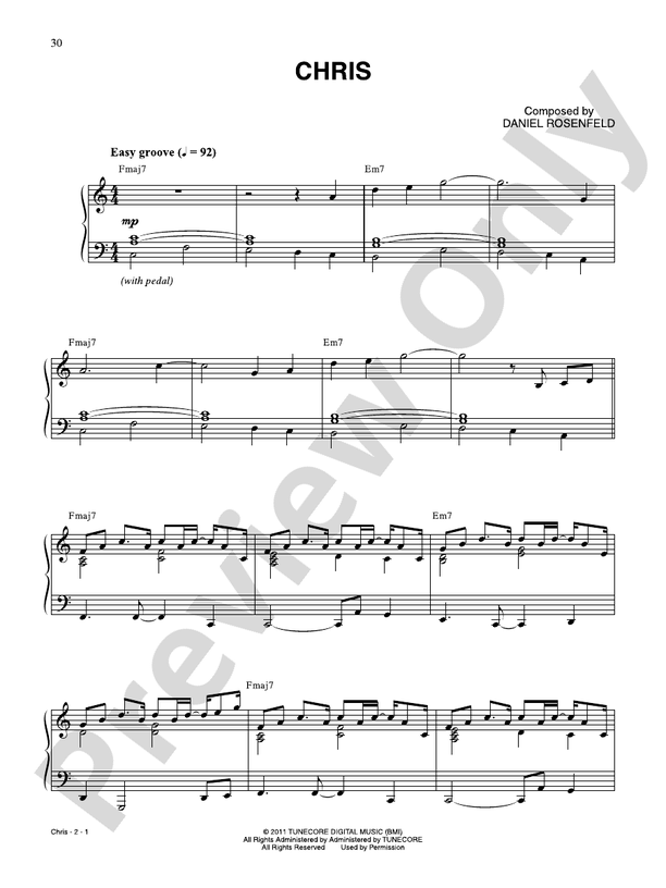 Chris (from "Minecraft") - Piano (Digital Download)