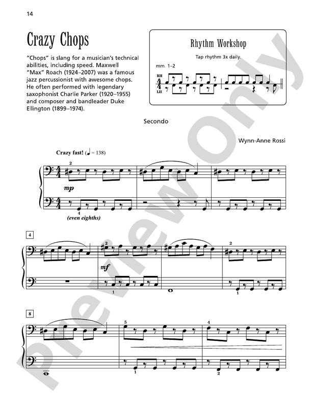 Crazy Chops - 1 Piano, 4 Hands (Digital Download)
