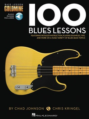 100 Blues Lessons - Bass Lesson Goldmine Series - Bass Guitar Various Hal Leonard Sftcvr/Online Audio