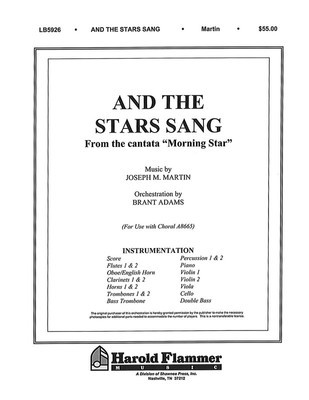 And the Stars Sang (from Morning Star) - Joseph M. Martin - Shawnee Press Score/Parts