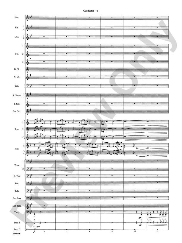On Eagle's Wings - Concert Band Conductor Score & Parts (Digital Download)