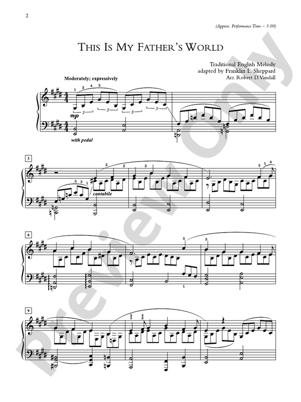 It Is Well: 10 Uplifting Hymns for Worship - Piano (Digital Download)