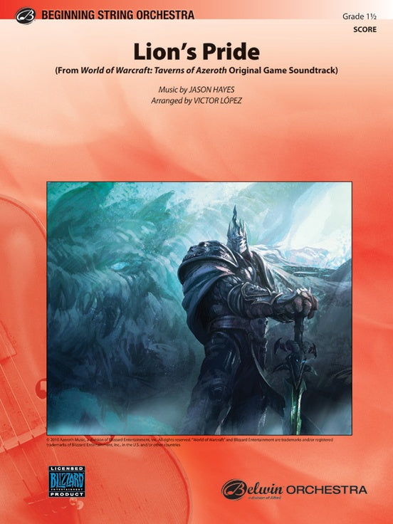Lion’s Pride (from World of Warcraft: Taverns of Azeroth Original Game Soundtrack) – String Orchestra Conductor Score & Parts (Digital Download)