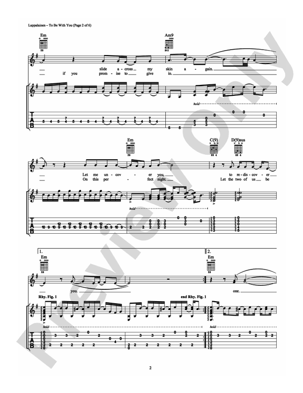 To Be With You - Guitar TAB (Digital Download)