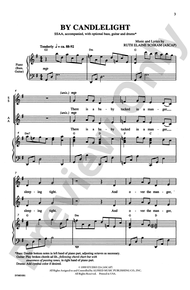By Candlelight – SSAA Choral Octavo (Digital Download)