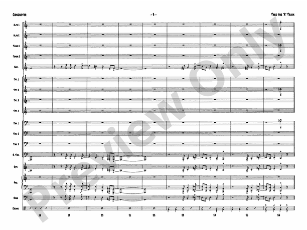 Take the "A" Train (Grade 4) - Jazz Ensemble Conductor Score & Parts (Digital Download)