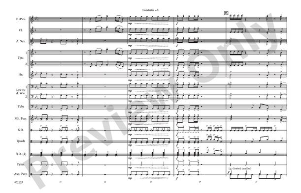 Bad Girls – Marching Band Conductor Score & Parts (Digital Download)