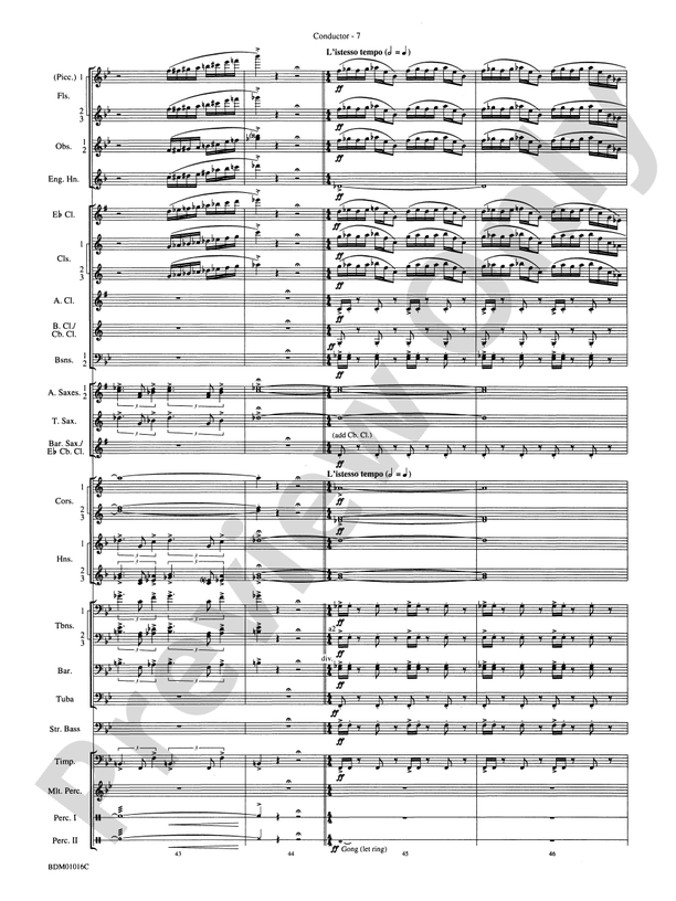 Fanfare and Allegro - Concert Band Conductor Score & Parts (Digital Download)