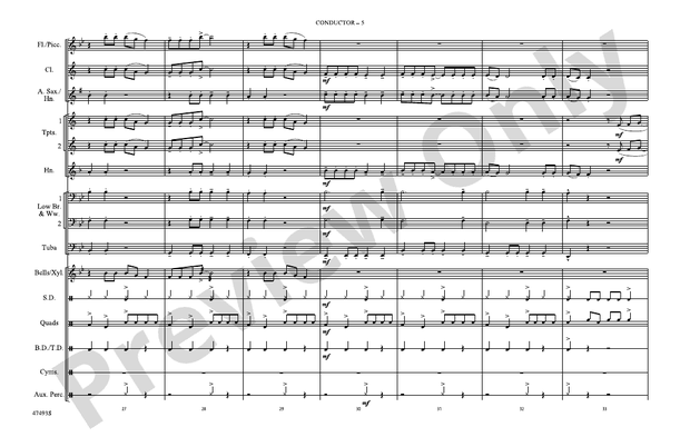 High Hopes (Arr. Doug Adams) – Marching Band Conductor Score & Parts (Digital Download)