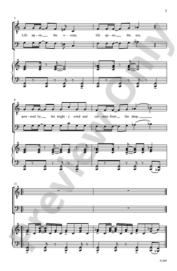 The Mariner - TB Choral Octavo (Digital Download)