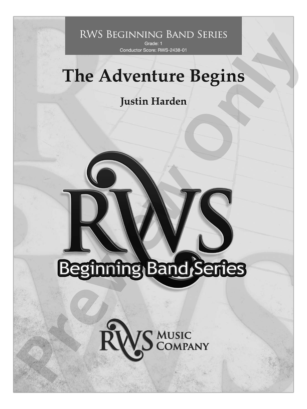 The Adventure Begins - Concert Band Conductor Score & Parts(Digital Download)