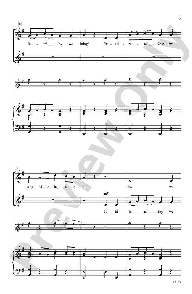 Jubilate! Joy We Bring! – 2-Part Choral Octavo (Digital Download)
