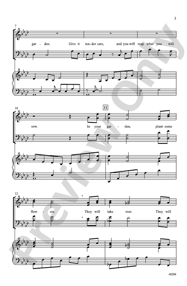 Grow Your Garden – SATB Choral Octavo (Digital Download)