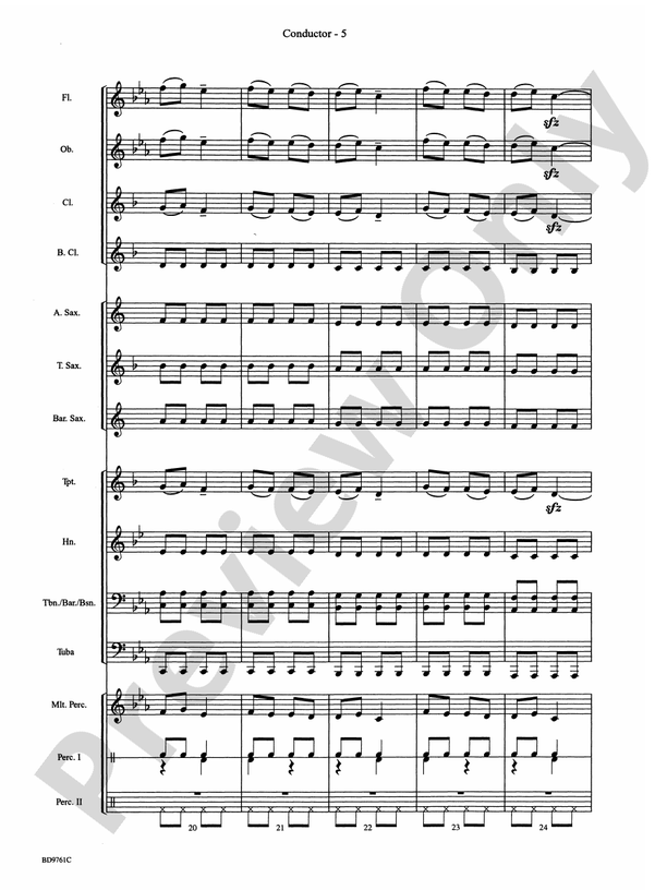 Bartok Suite (from For Children) - Concert Band Conductor Score & Parts (Digital Download)