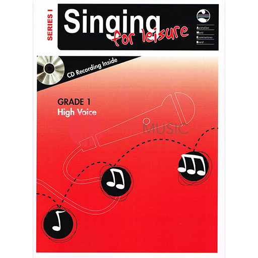 Singing For Leisure Series 1 Grade 1 - High Voice/CD AMEB 1203076139