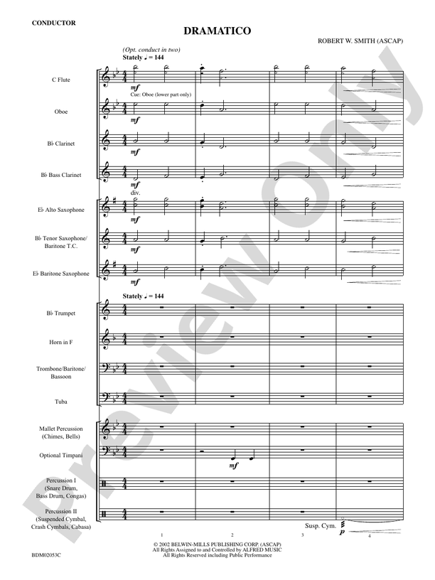 Dramatico - Concert Band Conductor Score & Parts (Digital Download)