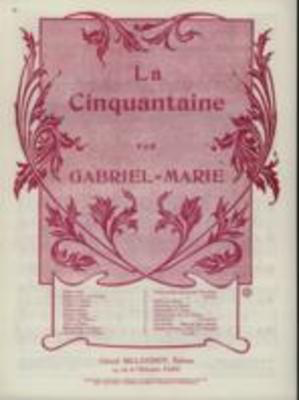 La Cinquantaine - Jean Gabriel-Marie - Cello Gerard Billaudot Editeur
