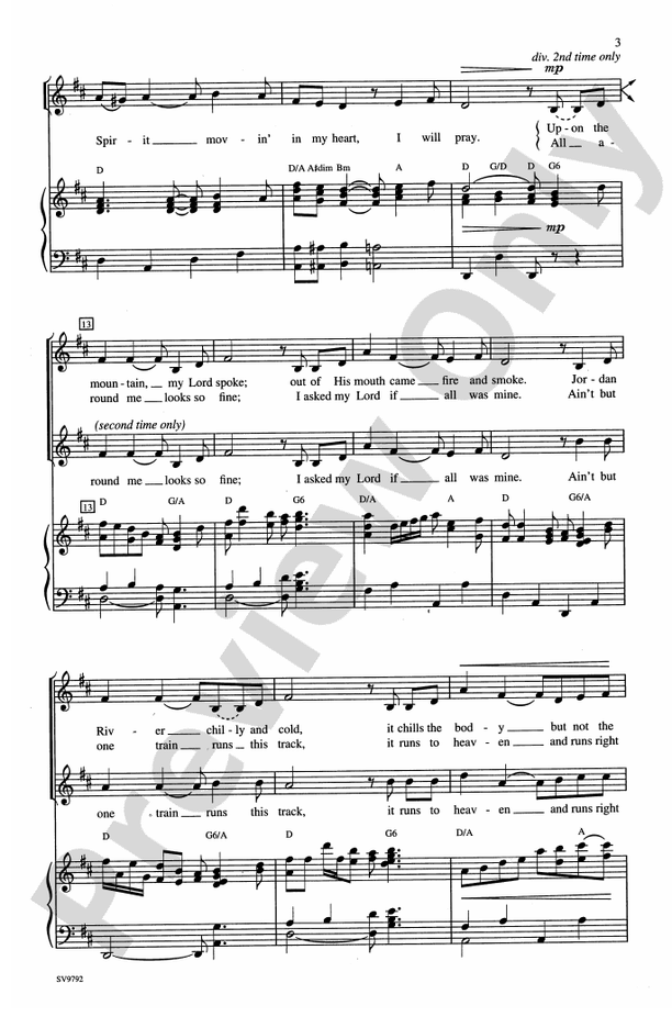 Ev'ry Time I Feel the Spirit – 2-Part Choral Octavo (Digital Download)
