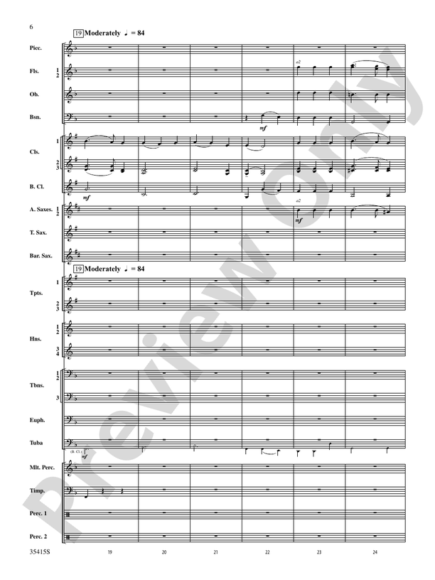 A Hymn Tune Rhapsody - Concert Band Conductor Score & Parts (Digital Download)